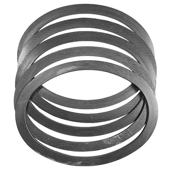 Topog-E Manway Gasket, Series 180, Black Rubber, 12 in x 16 in x 1-1/4 in, Elliptical, PK 5 T180-12X16X1-1/4E-PK5 - main